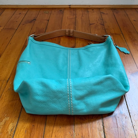 Roots Bags Roots 0 Leather Teal Hobo Bag Poshmark